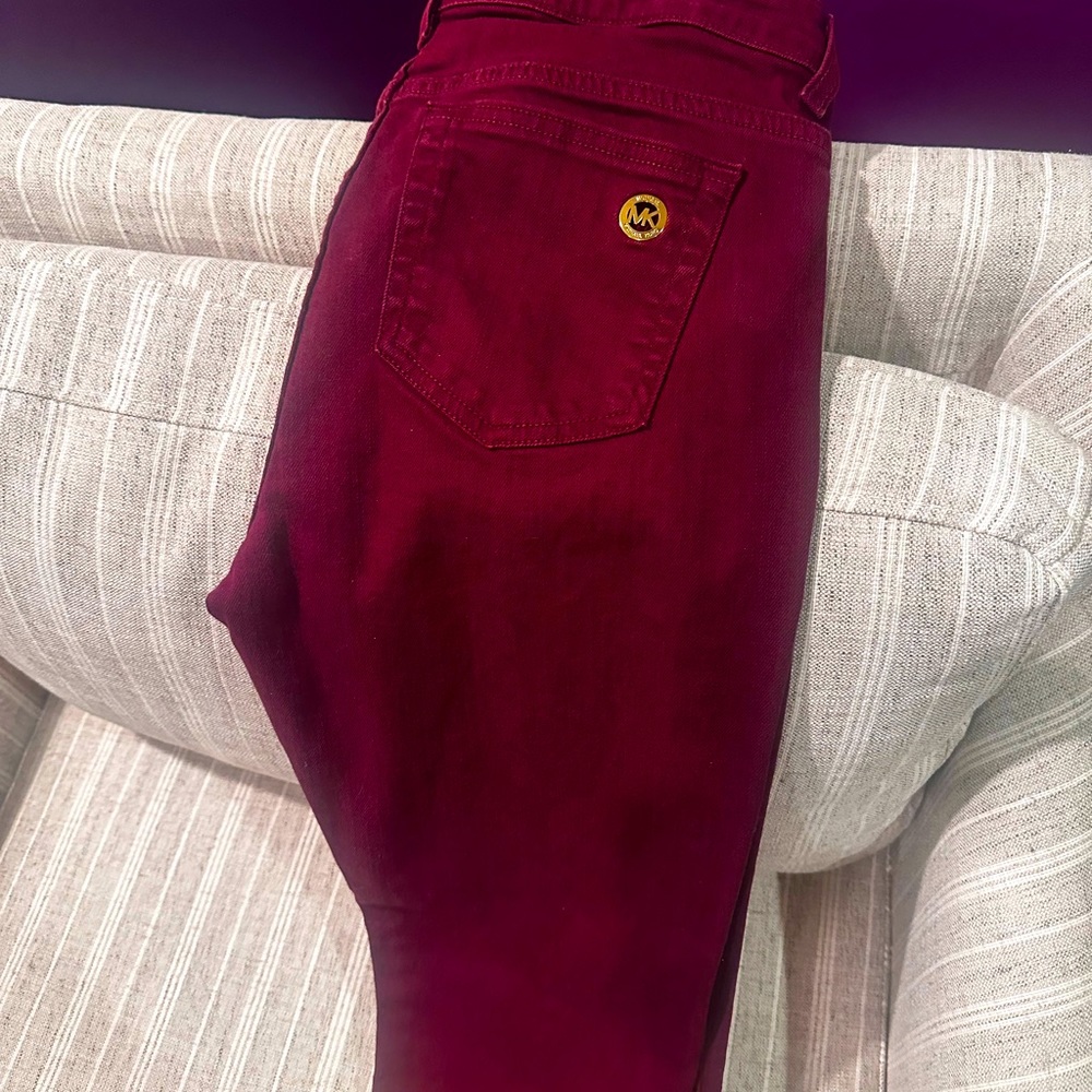Michael Kors Jeans size 6 maroon.